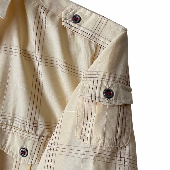 Moto Boys Casual Button Up Yellow Shirt 18/20 - Picture 5 of 11